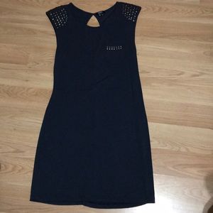 Navy Blue Studded Mini